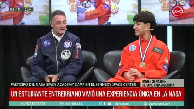 Estudiante de Crespo estuvo en un campamento de la Nasa